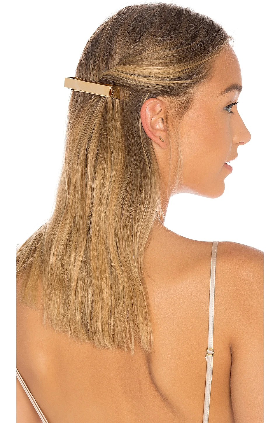 Oribe Geometric Gold Plated Metal Barrette 1 Oribe Geometric Gold Plated Metal Barrette