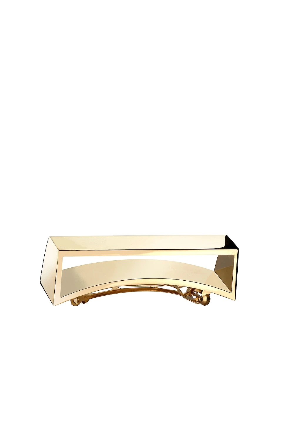 Oribe Geometric Gold Plated Metal Barrette 2 Oribe Geometric Gold Plated Metal Barrette - Image 2